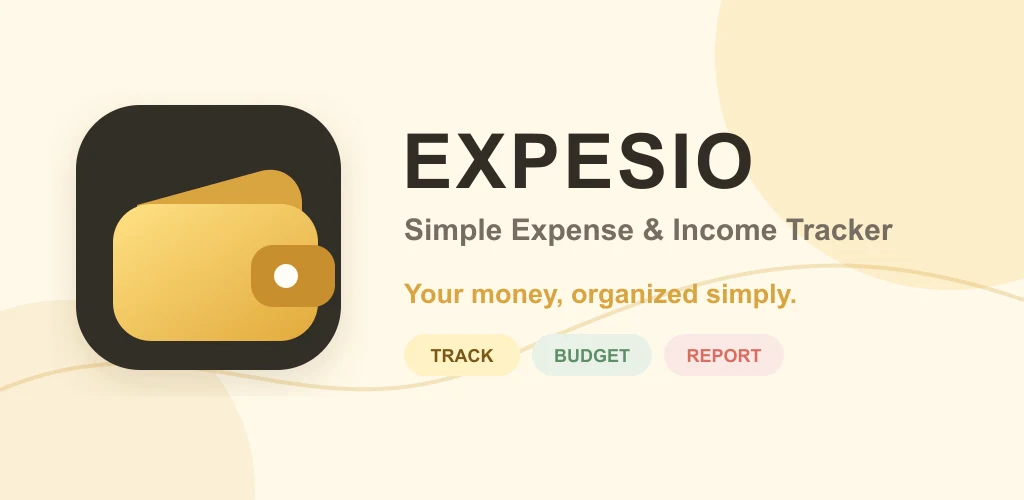 EXPESIO budget and expense tracker feature graphic