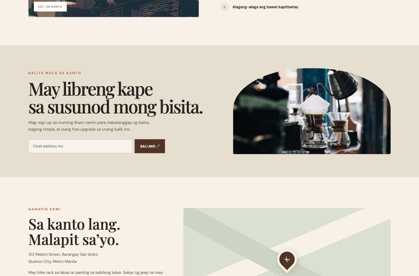 Kapehan sa Kanto website screenshot — 03 · MORE TO EXPLORE